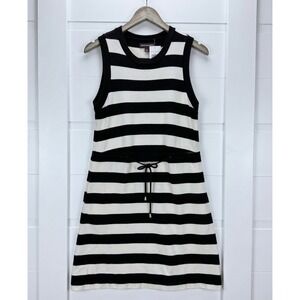 Johnston & Murphy Womens Cotton Knit Sleeveless Striped Dress S Casual Stretchy